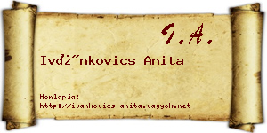 Ivánkovics Anita névjegykártya